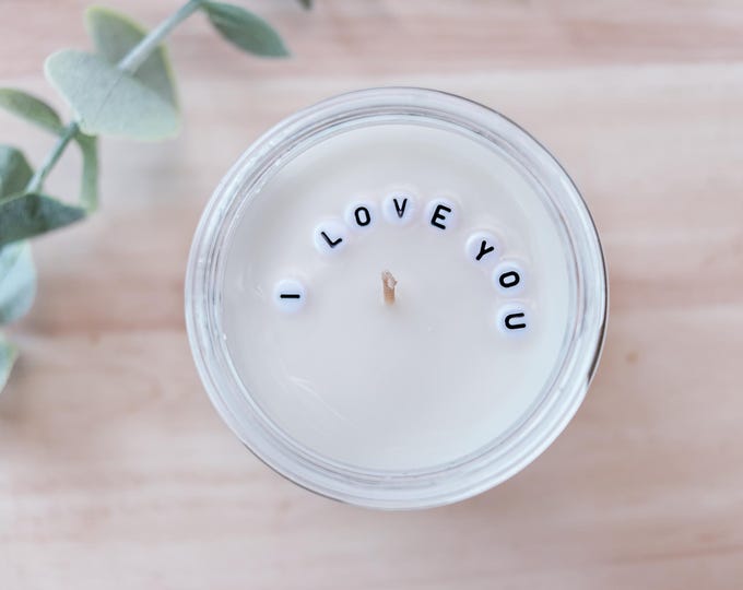 Hidden Message Candle, Handmade Custom Secret Message Candle, Handmade Candle