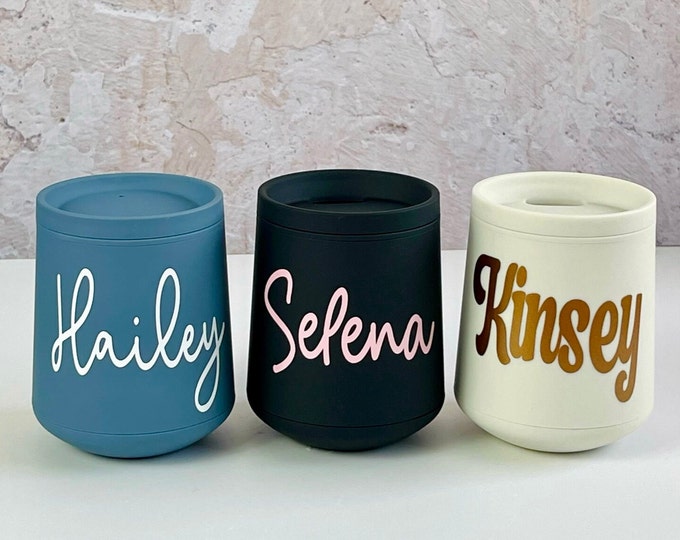 Port Wine Cup, Personalized Acrylic 10 oz wine cup, Bachelorette party, Wedding Favor, Bridesmaid cup, Party cup, Custom name, bridal cup