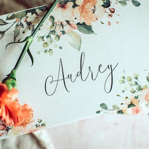 Personalized gift box empty custom gift box floral gift box boho gift box