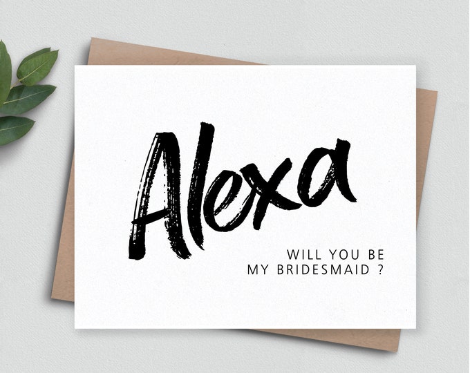 Bridesmaid Proposal Card, Custom Bridesmaid Proposal card