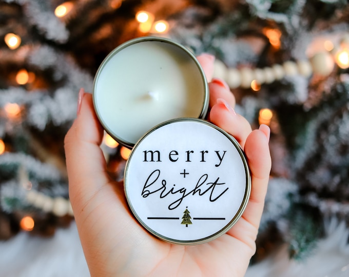 Candle, wholesale candle, stocking stuffer, small candles, 4oz candles, christmas candle gift, gift box filler, holiday candle, cheap candle