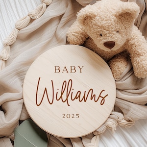 Custom Baby Hospital Announcement Sign, Baby Name Reveal, Personalized Baby Announcement Sign, Personalized Wooden Baby Name Sign
