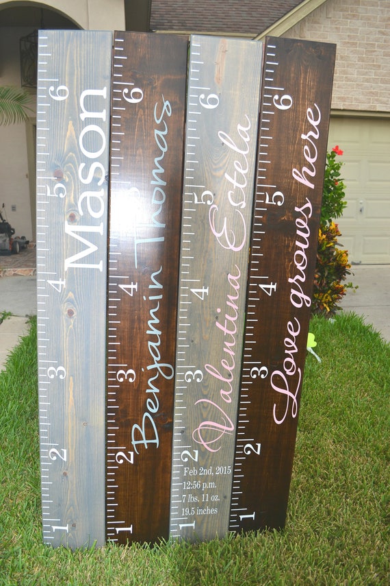 Wooden Growth Chart For Girls
