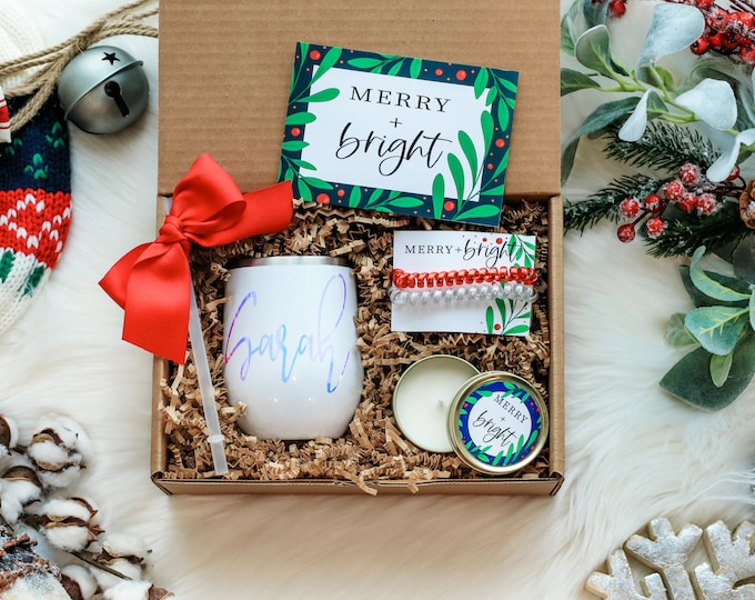 Christmas Box, Christmas gift, long distance Christmas gift, Christmas gift set, christmas party gift,  personalized gift, custom cup