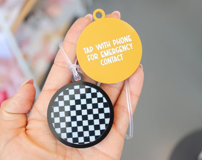 Safety NFC Tag, Safety Backpack tag, Scan tag, NFC Backpack tag, Kids Luggage Tag, Emergency contact backpack tag, Special needs tag