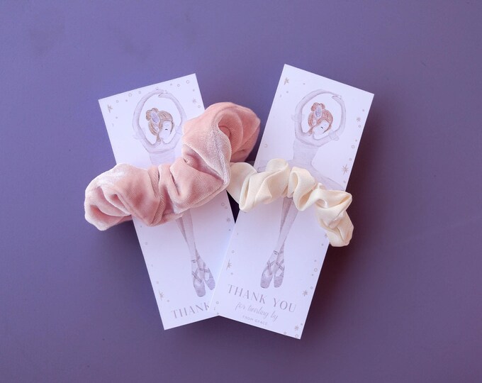 Ballet Dancer Party Favor, Girl scrunchie, girl birthday favors, Ballerina Scrunchie Birthday Favor, Ballet Gift, Birthday Favors for Girls