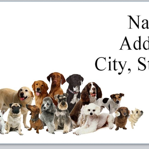 30 Personal Address Labels Lots of Dogs (p 87)
