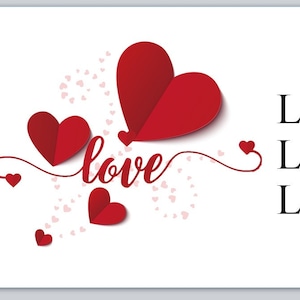 30 Personal Address Labels Hearts Love (jx 378)
