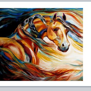 30 Personal Address Labels Western Country Horse Painting (bx 38)