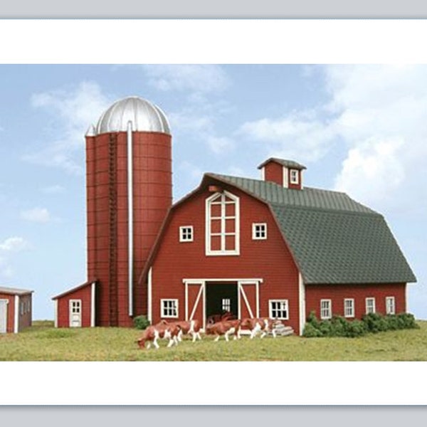 30 Personal Address Labels Country Farm Barn Silo (jx 354)