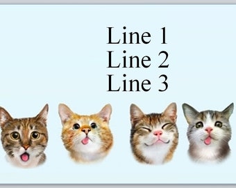 30 Custom Cat Art Personalized Address Labels 30 Custom Cat Art Personalized Address Labels
