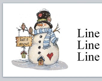 Christmas Address Labels - Etsy