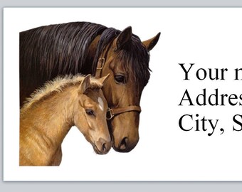 Address Labels Horse - Etsy
