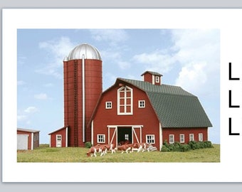 30 Personal Address Labels Country Farm Barn Silo (jx 354)