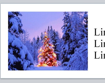 Winter Address Label - Etsy