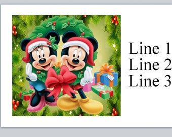 Disney holiday address labels
