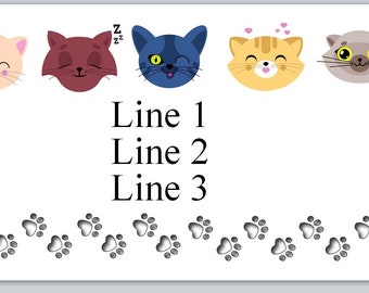 p 778 Personalized Address labels Abstract Cats Buy 3 get 1 free