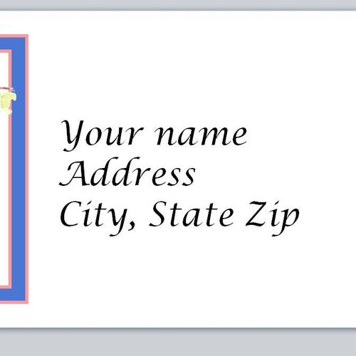 30 Personal Address Labels Cute Blue Bird on Branch bx 286 Etsy
