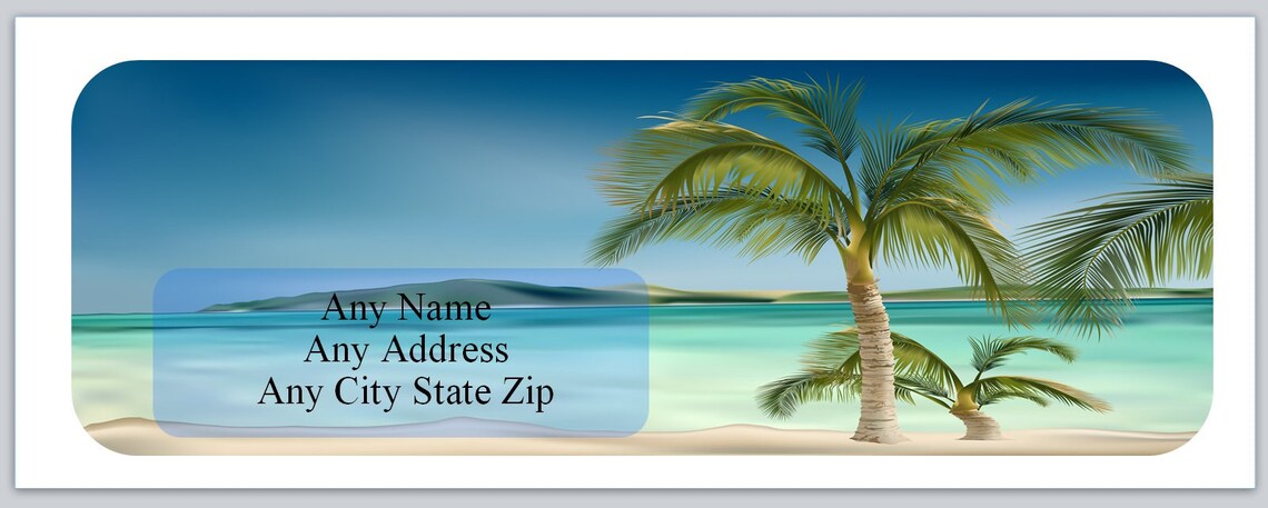30 Personal Return Address Labels Beach Scene Palm Trees Ac Etsy 30-personal-return-address-labels-beach-scene-palm-trees-ac-etsy