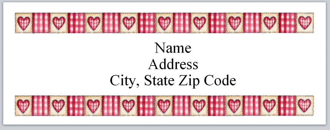 Personalized Primitive Country House Address Labels – Customizable, 30 Labels Per Sheet