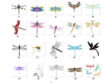 30 Personal Address Labels Dragonflies  (dr 1)