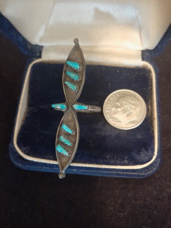 Native American Ring Needlepoint Ring sz 6