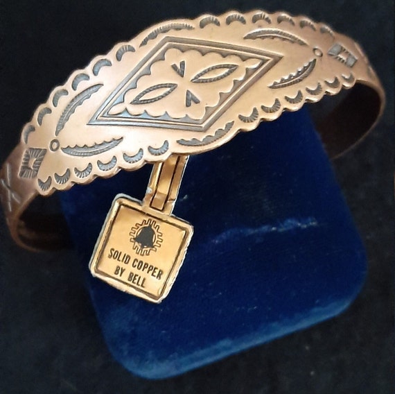 Native American Copper Bracelet - image 4