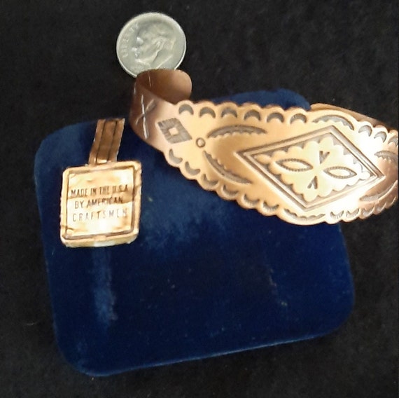 Native American Copper Bracelet - image 3