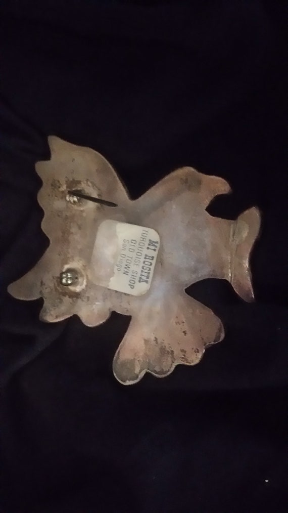 Zuni Native American Eagle Pin - image 3