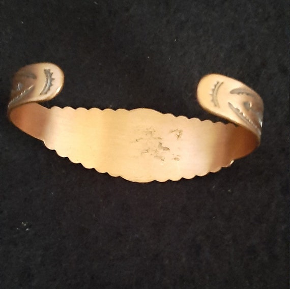 Native American Copper Bracelet - image 2