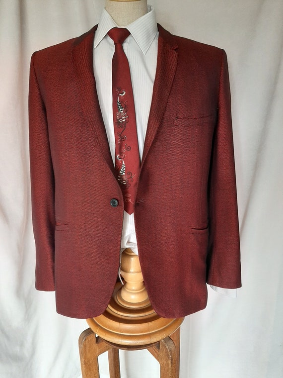A Batton Lash Collection 1960s Red Evening Jacket… - image 2