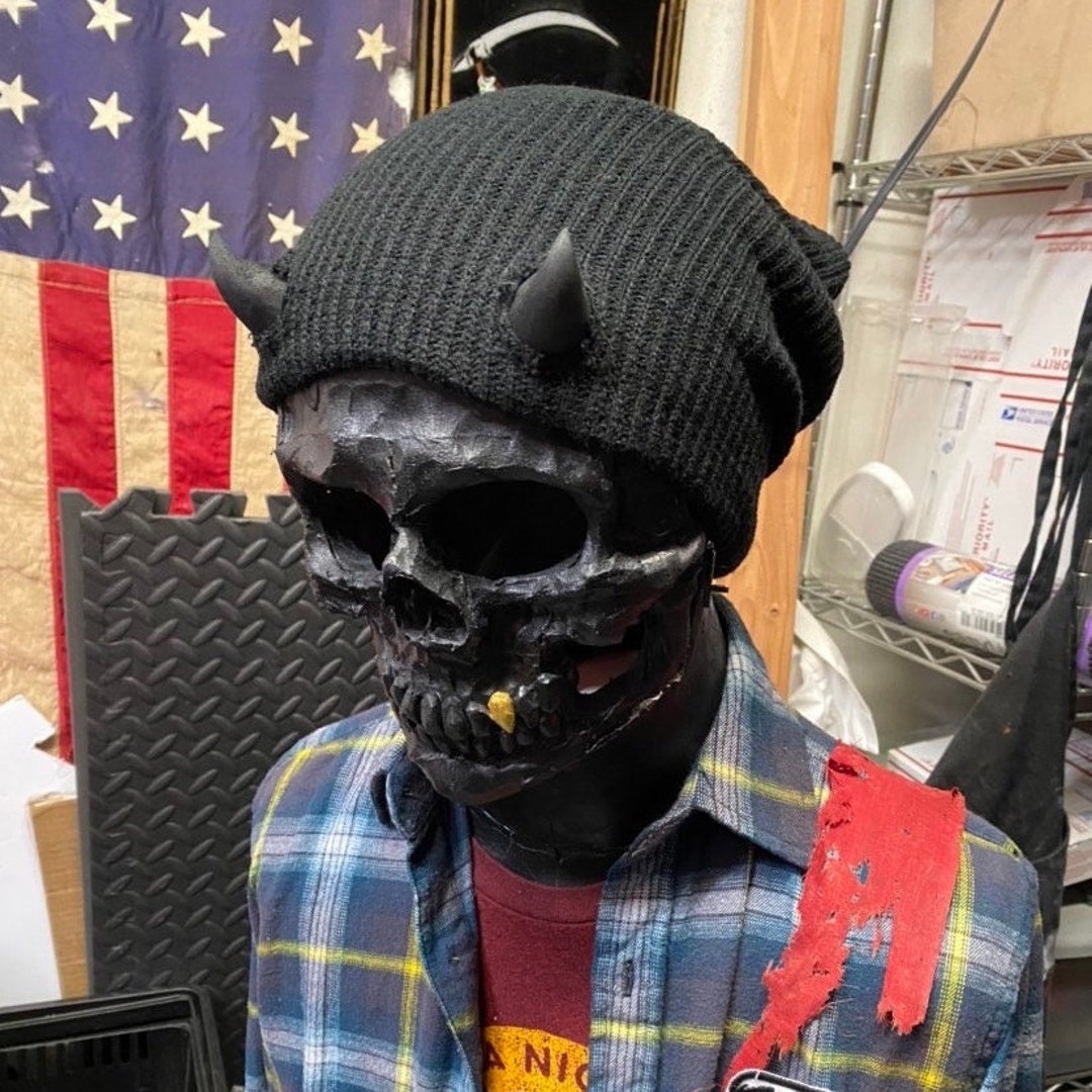 Slouchy Devil Horn Beanie (please read description!)