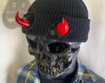 Lightweight Daily Wear Fisherman Style EVA Foam Devil Horn Beanie (please read description!)