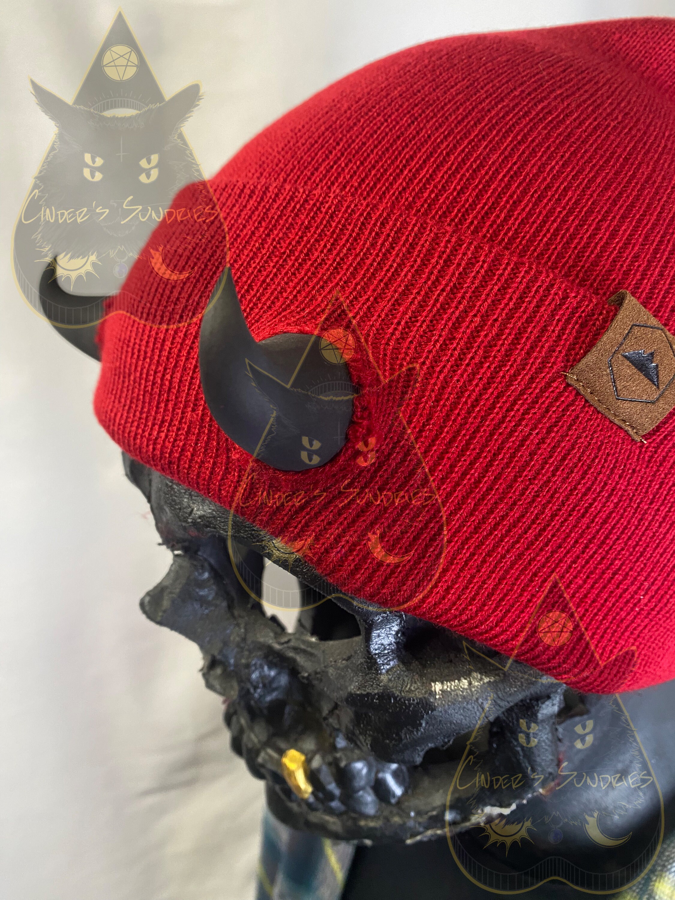 Lightweight Daily Wear Large EVA Foam Devil Horn Beanie  display picture 1