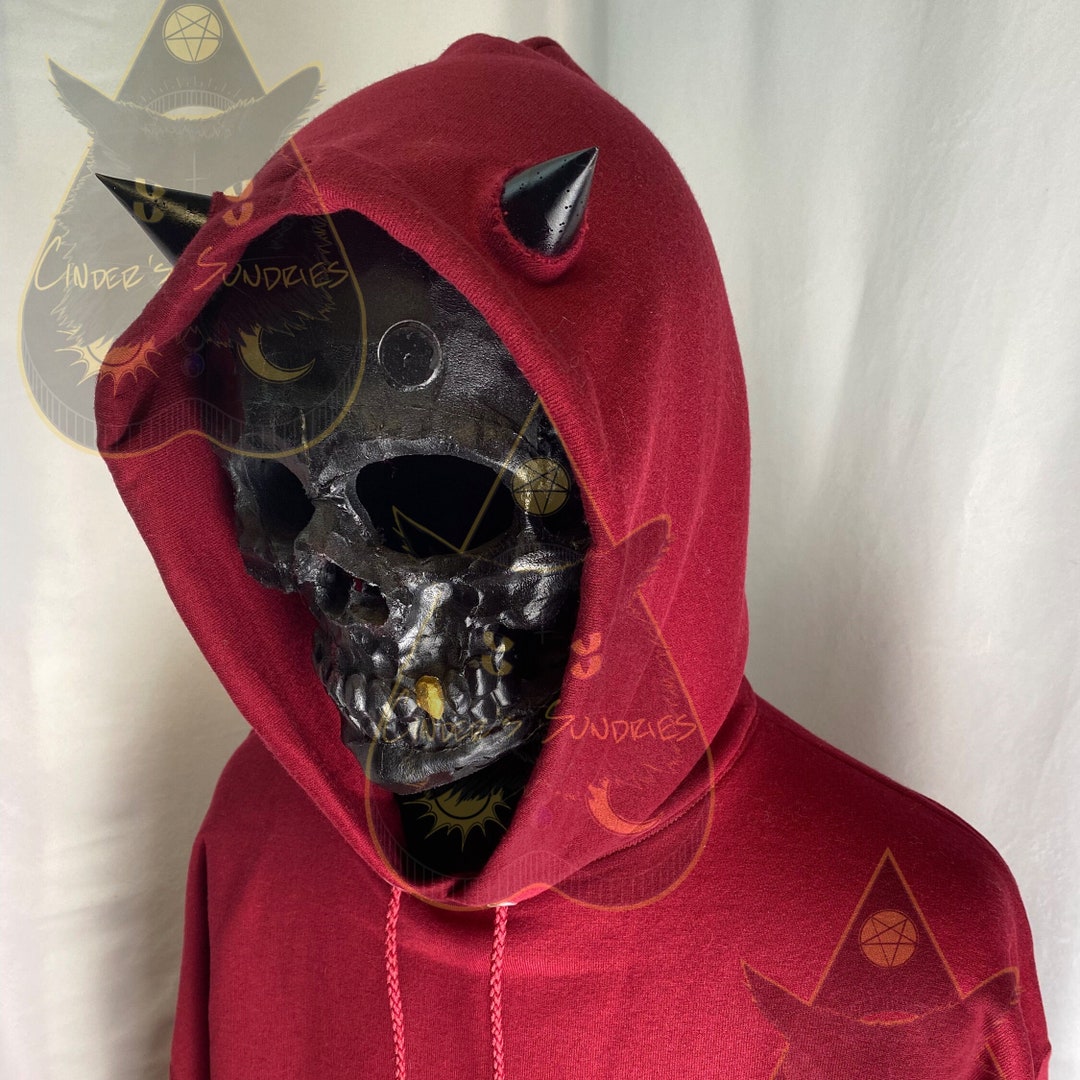 Devil Horn Hoodie With Resin Horns - Etsy Devil Horn Hoodie With Resin Horns - Etsy