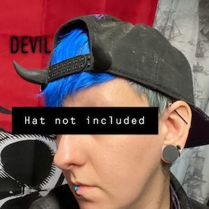Lightweight Pair of Pin Back Devil Horns for every day wear (please read description!)