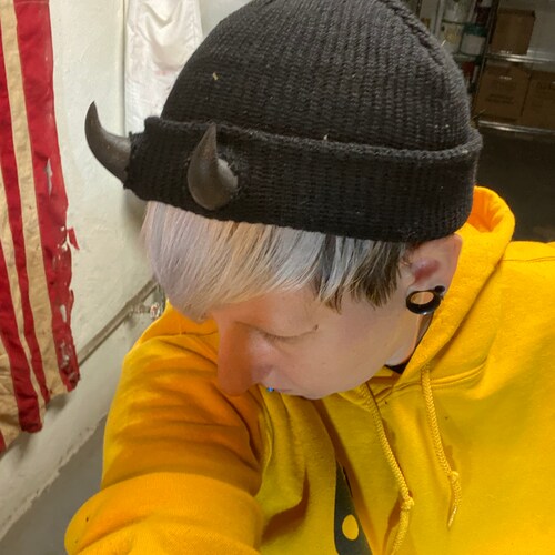 Fisherman Style Devil Horn Beanie - Etsy