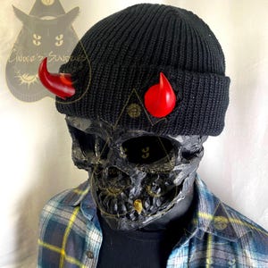 Lightweight Daily Wear Fisherman Style EVA Foam Devil Horn Beanie (please read description!)