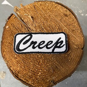 Iron On Mechanic Style “Creep” Embroidered Name Patch