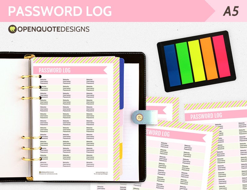 A5 Filofax A5 Insert A5 Printable Planner Inserts Filofax Etsy