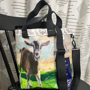 Recycled Feed bag cross body