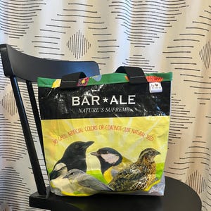 Recycled Feed bag tote bag