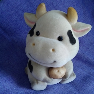 Spardose Vintage Kuh Kartoffel niedlich Geldbank Sparfigur Japan