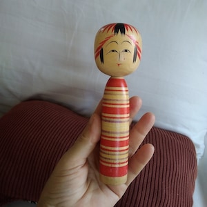 doll wood kokeshi vintage Japanese wooden doll original Japan