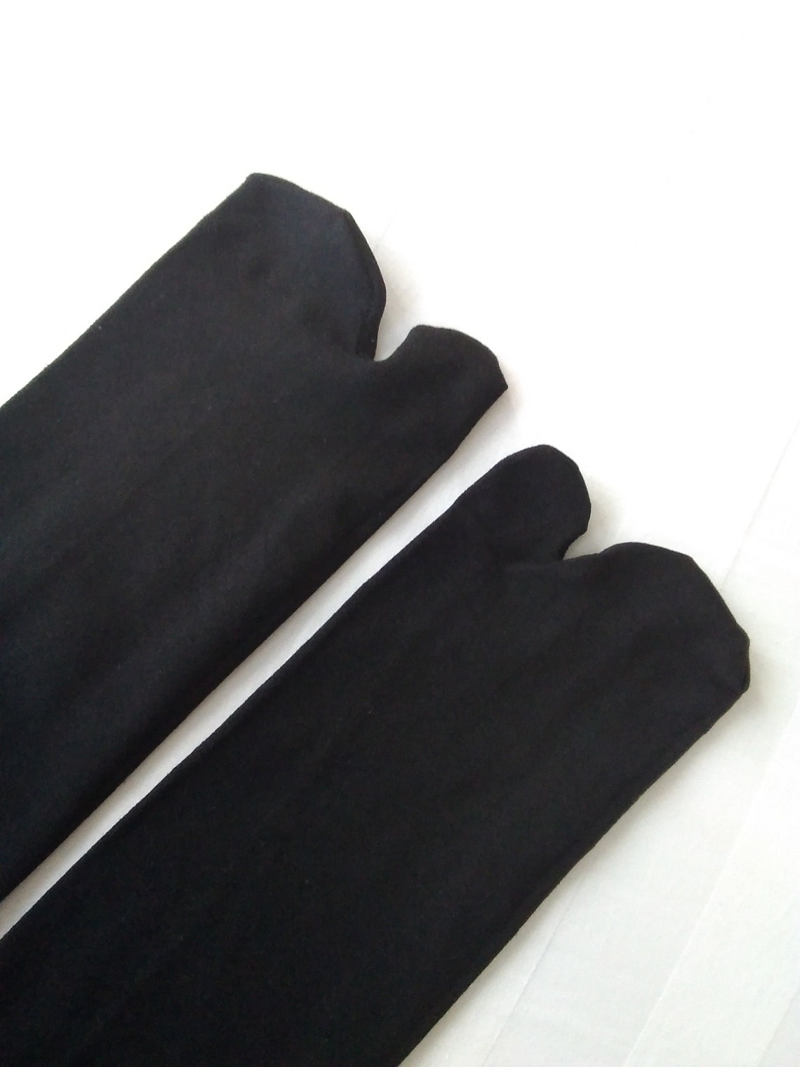 Socks Japanese Tabis Black Kimono Socks Split Toe Black Tight Etsy
