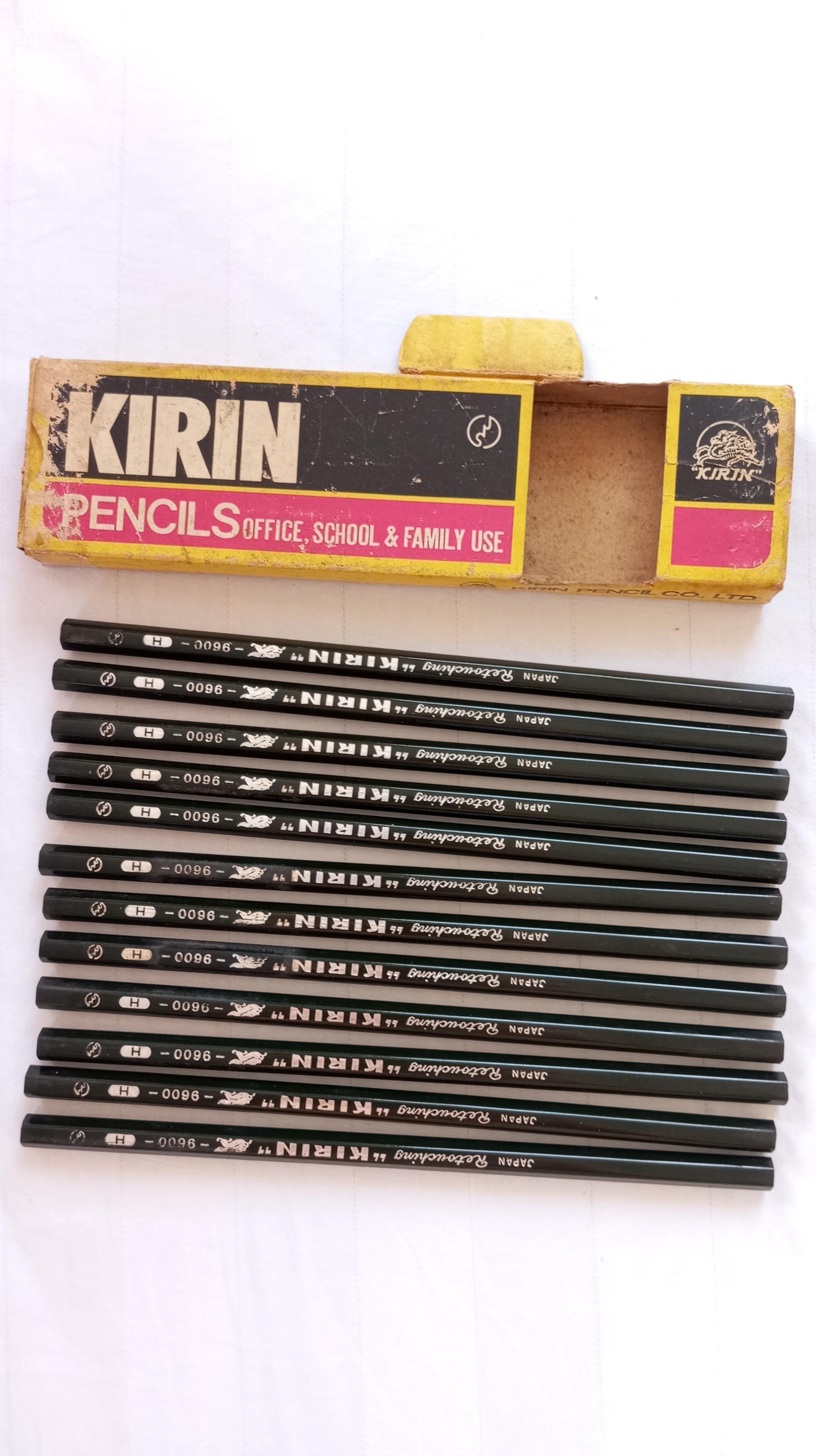 鉛筆 ヴィンテージ キリン 鉛筆 12本入り 箱入り 1ダース グレード2 H