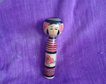 doll wood kokeshi vintage Japanese wooden doll moving head original Japan