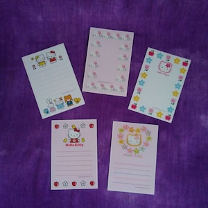 Cartes postales Hello Kitty vintage 1998 Sanrio Japon
