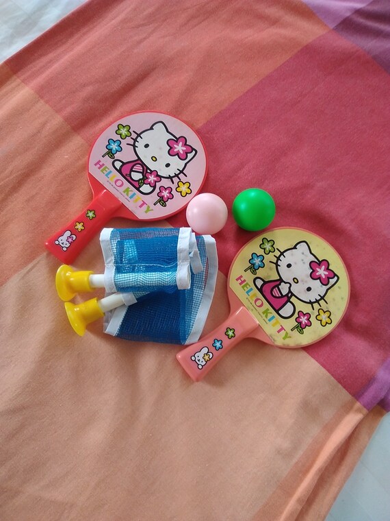 【未使用】ハローキティ 卓球 ラケットセット ピンポン ボール2こ付き ハローキティ ヴィンテージ 卓球ラケットセット ボール2個 ネット付き