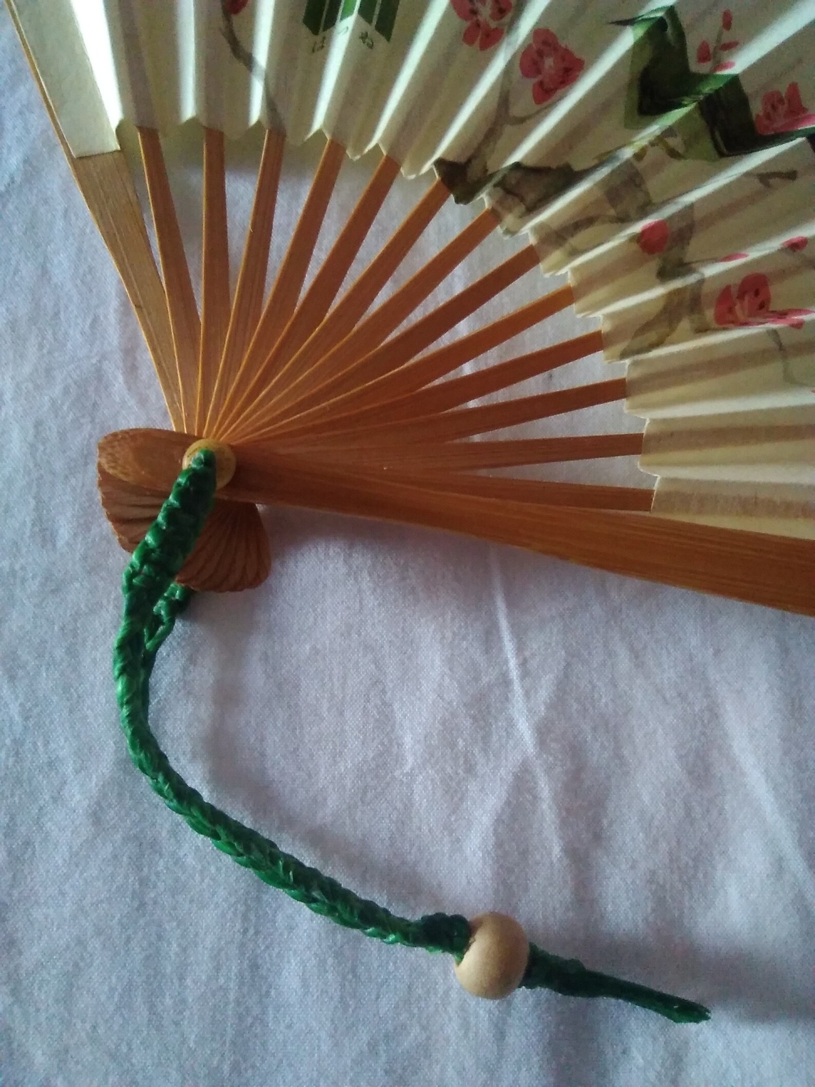 Vintage abanico japones papel madera original Japon abanico de | Etsy